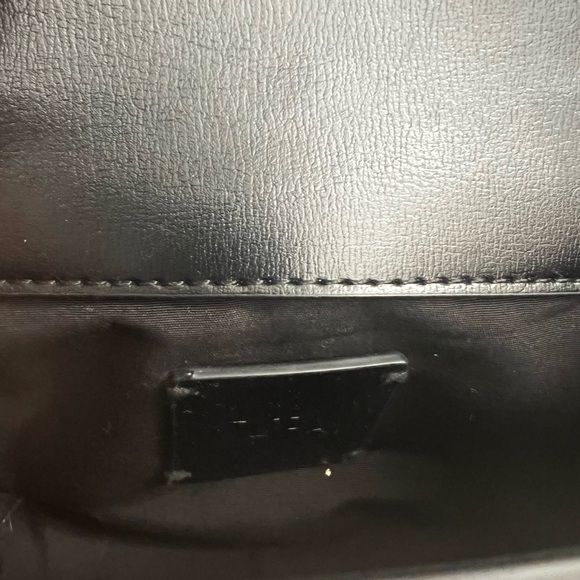 Zara Double Strap Crossbody Bag in black. - Picture 10 of 10